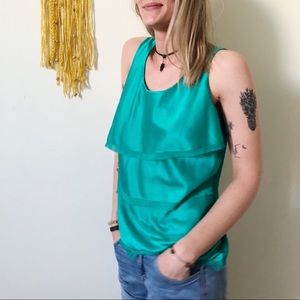 Teal professional blouse